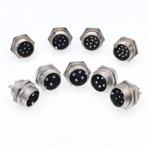 Conector circular GX16 macho de 6 pines y 16mm de diámetro modelo L73 RS765 2