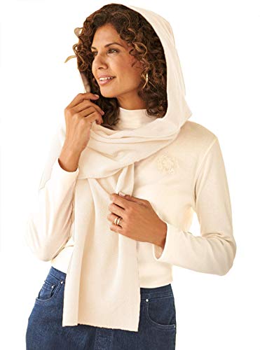 Le Moda Fleece Womens Hooded Wraparound Scarf