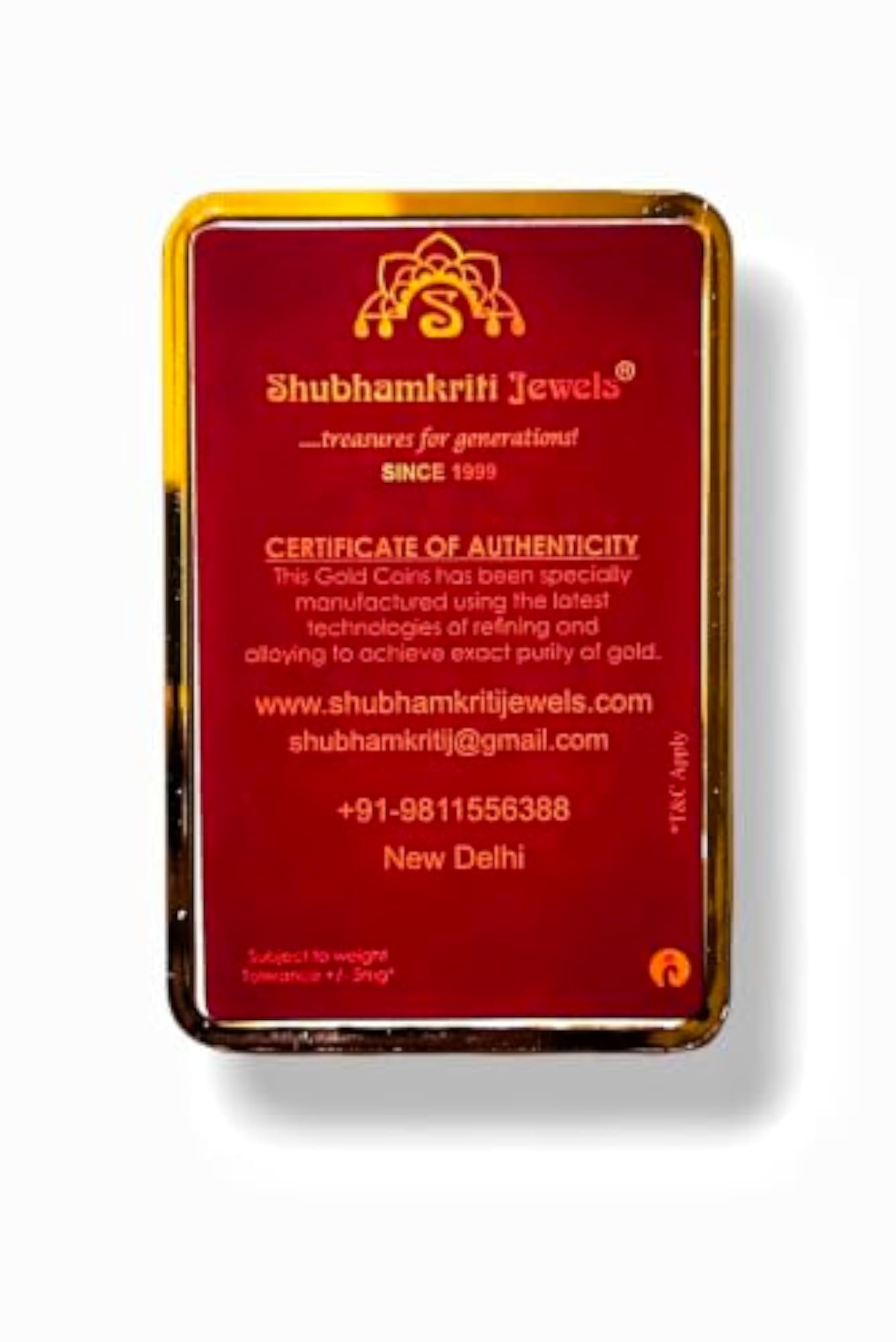 999 Fine Coin for Corporate & Diwali Gifting