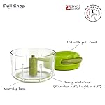 Kuhn Rikon Pull Chop Chopper/Manual Food Processor with Cord Mechanism, Green, 2-Cup - Image 2