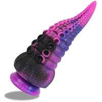 【8,3'' Tentakel-Dildo Dragon Sex Toys】Dieser spitz zulaufende Tentakel-Dildo hat die einzigartige Form eines hochwertigen Oktopus, mit Vertiefungen und Vorsprüngen auf dem Analplug, die den Tentakeln des Oktopus ähneln. Das Silikonmaterial ist sehr w...