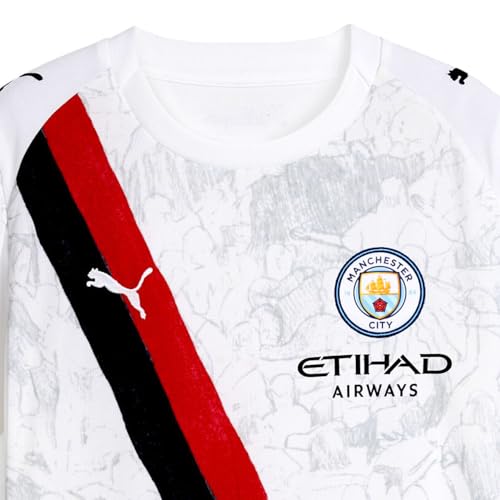 Image of PUMA Kids Boys X Kidsuper Manchester City F.C. Crew Neck Short Sleeve Replica Jersey Casual