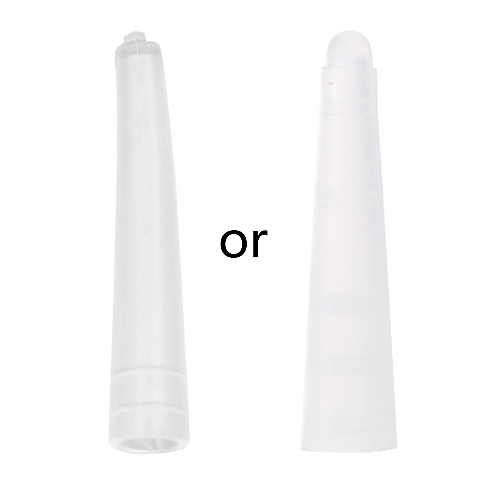 lanema 100Pcs Clear Makeup Tweezers Covers Protective Sleeve Silicone Grafting Lashes Clip Eyelashes Tweezers Tip Caps Tweezers Caps