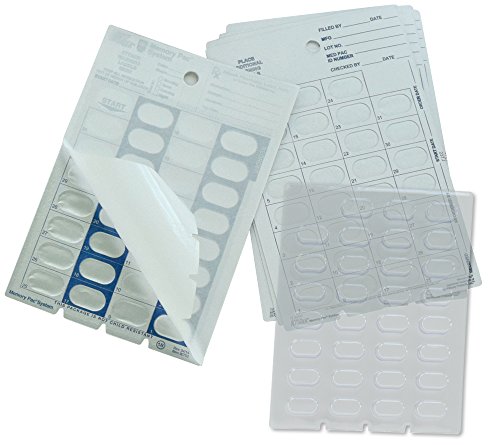 6 Refill Cards For Monthly Cold Seal Blister Pack System (Monthly-Large) #TOP6