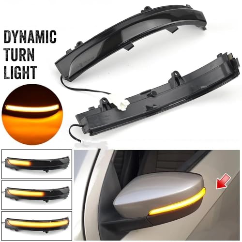 Clignotant LED Dynamique VW Fox Rétroviseur Remplacement Séquentiel Fumé