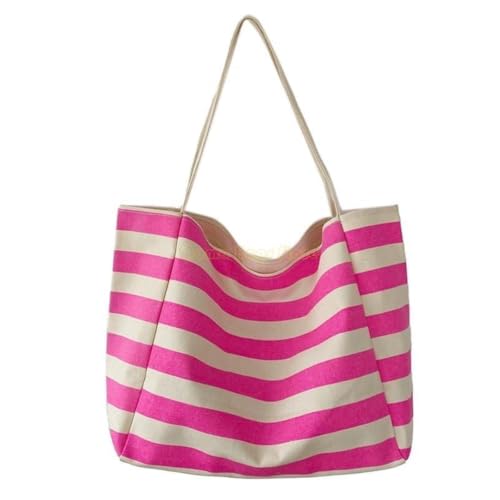 Sac fourre-tout rayé spacieux à grande capacité avec bandoulière confort femme