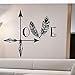 Naklejka styl naklejka ścienna winylowa naklejka ścienna dom sypialnia pióro dekoracyjne naklejki artystyczne