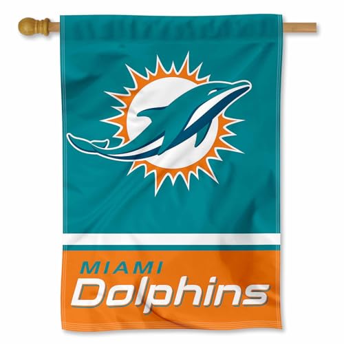 Drapeau Miami Dolphins pour pavillon et jardin les soirs de match NFL