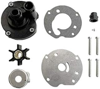Kit de impulsor de bomba de agua para Johnson Evinrude OMC 5.5, 6, 7.5 HP Fueraborda - 778166, 391391, 382797, 763758