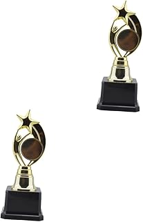 BESPORTBLE 2pcs Star Trophy Soccer Trophies Soccer Medals Party Favors Trophy Dance?Trophy Golden?Star?Trophy?? Cup Trophies Kids Award Trophy Award Trophy Cup The Medal Big Trophy Metal