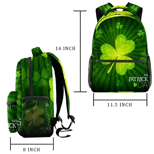 Sac à dos écolier trèfle Saint-Patrick finition durable - 2