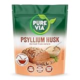 Pure Via Téguments de Psyllium Blond 500 g | Fibres d’Origine Végétale | Poudre Finement Moulue pour un Mélange Facile | Idéale pour Smoothies, Pâtisserie et Recettes Maison | Végan & Sans Gluten