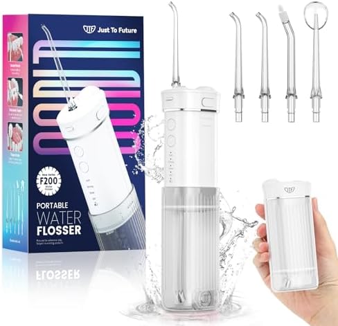 JTF Oral Irrigator Mini, Portable Dental Cordless Electric Cleani...
