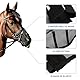 Fliegen-Nasenschutz, Nüsternschutz Fly Protector Fliegenschutznetz Nasennetz Reitsport Pferde Nasenfliegenschutz, mit UV-Schutz, Schwarz (L)