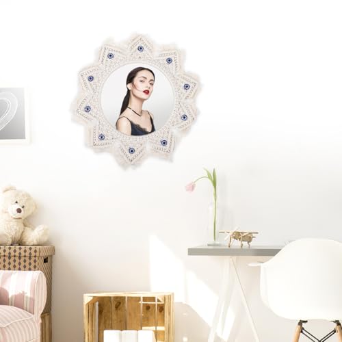 Miroir macramé mauvais œil une touche de sérénité bohème pour votre salon - 7