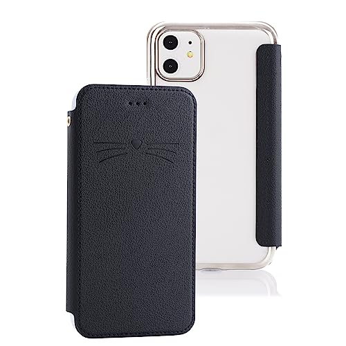 Amazon.co.jp: iPhone 13 mini スマホケース 手帳型 背面クリア 透明