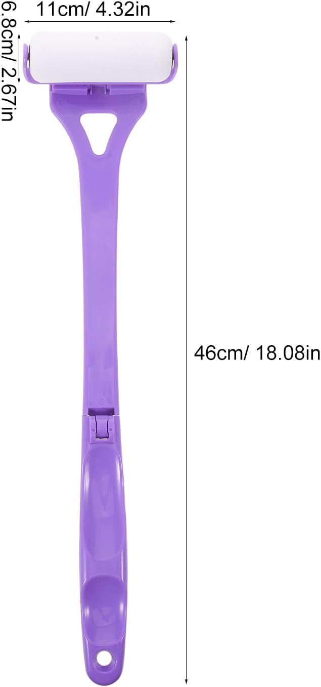 Back Lotion Applicator - Folding Roll-On Applicator for Body Cream and Ointment, Ideal for Tanning, Bath, Self Application