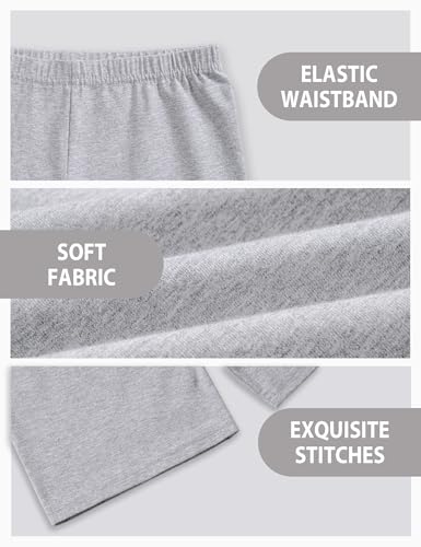 Image of Somaibo 3 Pack Girls Bike Shorts Kids Cartwheel Under Dress Cotton Short