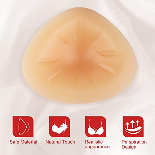 Onefeng Triangle Silicone Breast Form Mastectomy Prosthesis Concave Bra Enhancer Inserts (1 Piece) #TOP1