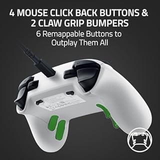 Razer Wolverine V3 Tournament Edition Wired Gaming Controller: Licensed for Xbox Series X|S, Xbox One, Windows PC - 6 Remappable Buttons - Fast Triggers - USB-C Cable - Wired Tournament Mode - White