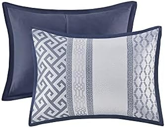 Miniatura 11 de Madison Park Juego de edredón de lujo, diseño tradicional de jacquard para todas las estaciones, falda de cama a juego, almohadas decorativas, King