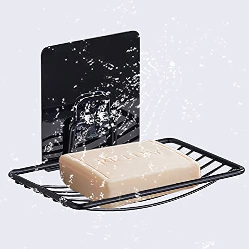 JRMs Wall Mounted Self Adhesive No Drilling Stainless Steel Bar Soap Dish for Bathroom Kitchen Sink (1Pc, Black) (B09QL21SNC) Amazon Price History, Amazon Price Tracker
