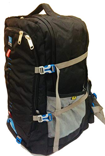 Image of Season Hiking Trekking Backpack Rucksack - 45+ L (Black) by Zordaar
