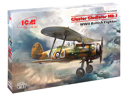 Gloster Gladiator Mk.I ICM 32040 avion miniature de combat WW2 à assembler