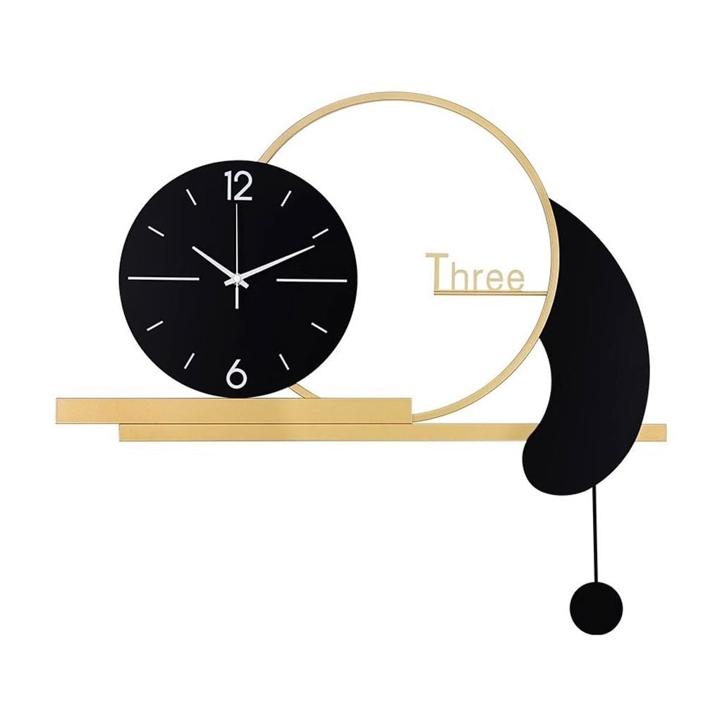 GFHTRELY Wall Clock Decorative Clock Wall Clock Living Room Stylish Simple Home Creative Modern Wall Hanging Clock