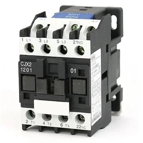 Contactor de CA CJX2-1201 trifásico con corte seguro 1NC y bobina estable de 220V