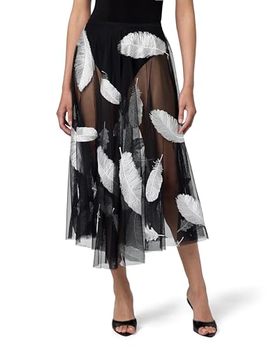 Norma Kamali Women's Flared Skirt to Midcalf (25)