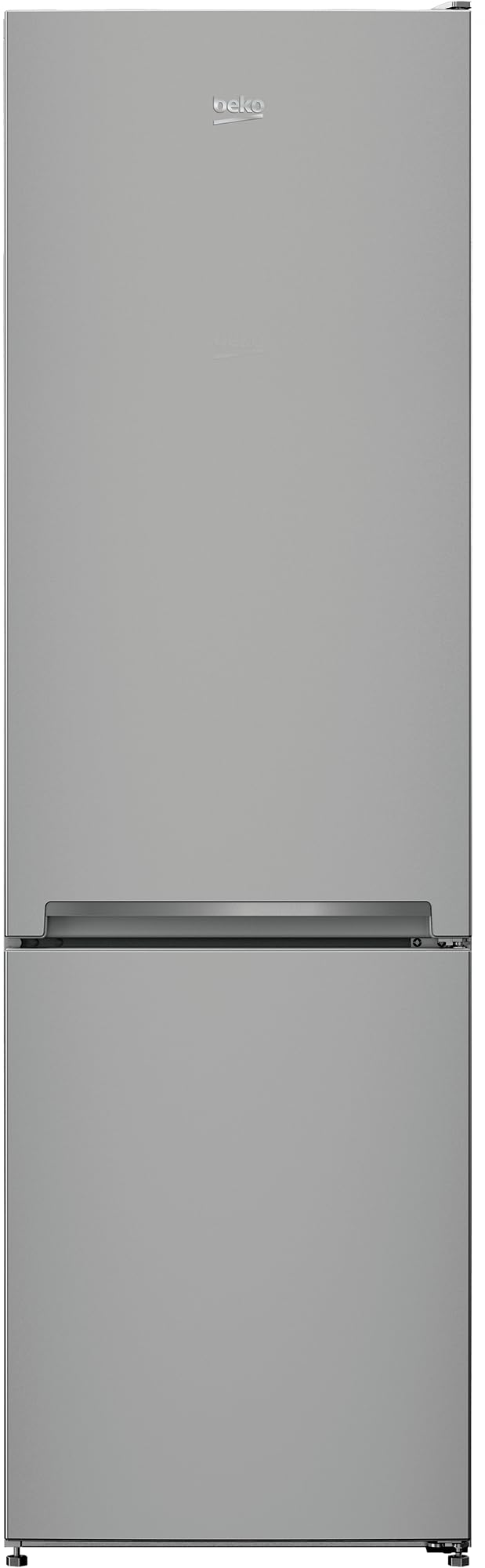 Beko RCSA300K40SN freistehende Kühl/-Gefrierkombination, 291 l Nettovolumen, 204 l Kühlen, 87 l Gefrieren, MinFrost, Automatische Abtauung im Kühlteil, 3 Gefrierschubladen, Silber