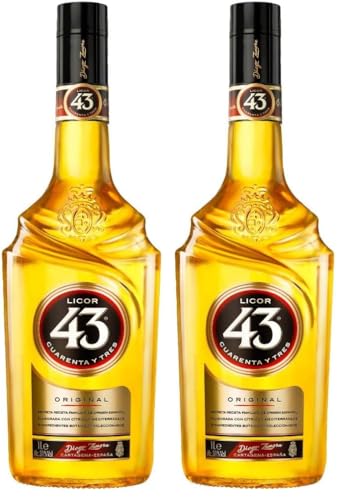 Licor 43 Original (1x1,0l) 31% vol., Aromen von Vanille, mediterranen Zitrusfrüchten und aromatischen Gewürzen, trinke ihn pur, auf Eis, mit Milch, mit Espresso oder als fruchtigen Longdrink