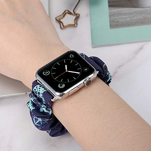 Image of Greatfine Scrunchie Band Compatible with Apple Watch Bands 38mm 40mm 41mm 42mm 44mm 45mm 46mm 49mm Women, Elastic Scrunchie Watch Strap for iWatch Watch Series 11 10 9 8 7 6 5 4 3 2 1 SE 3 2 Ultra 3 2