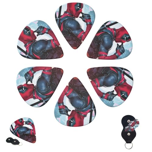 Ne perdez plus vos plectres avec la boîte de 6 médiators Deadpool