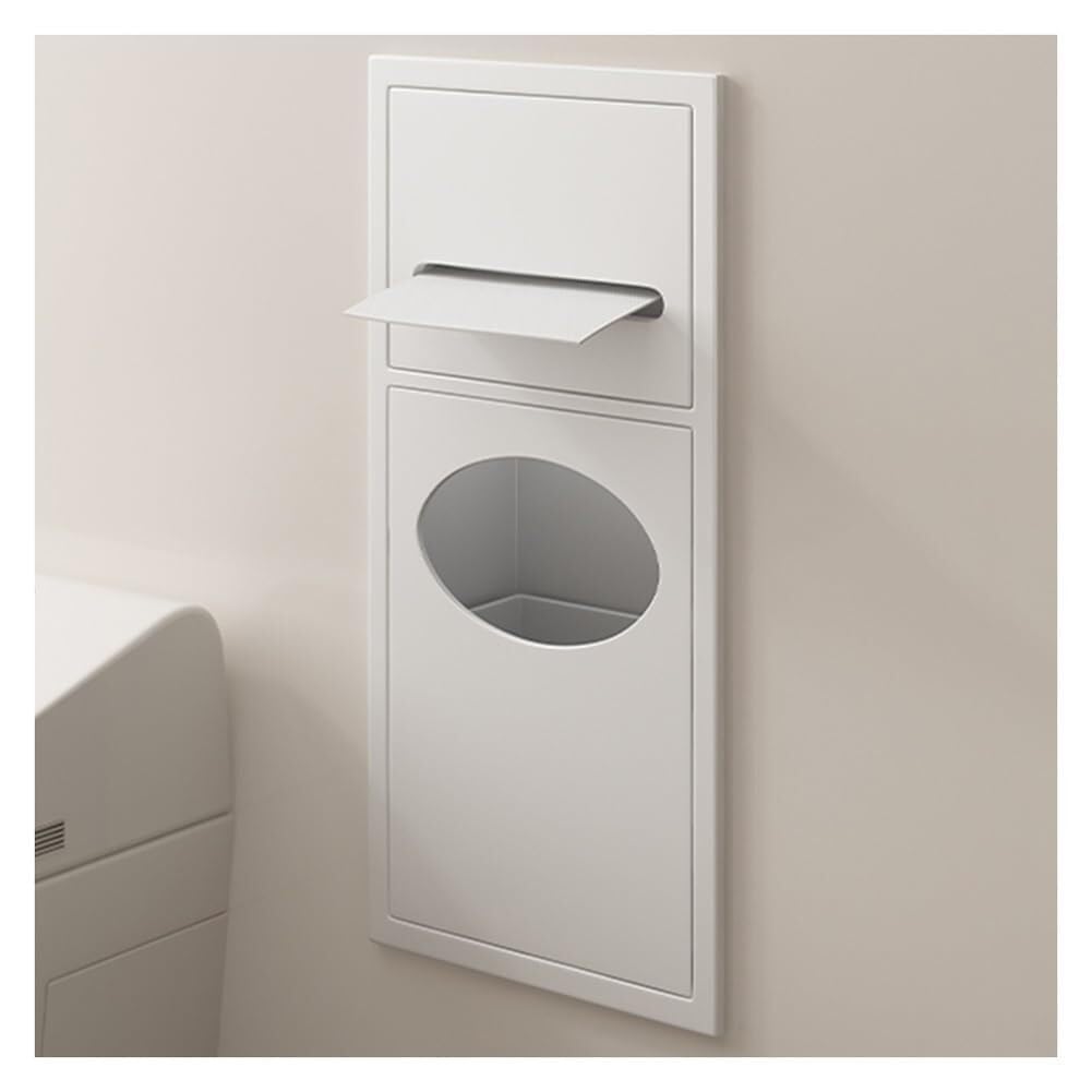 LIYRGWN Bathroom Organizer Stainless Steel Bathroom Niche with Garbage Can Recessed Organizer Shower Shelf Waterproof Wall-Inserted Caddy Gray