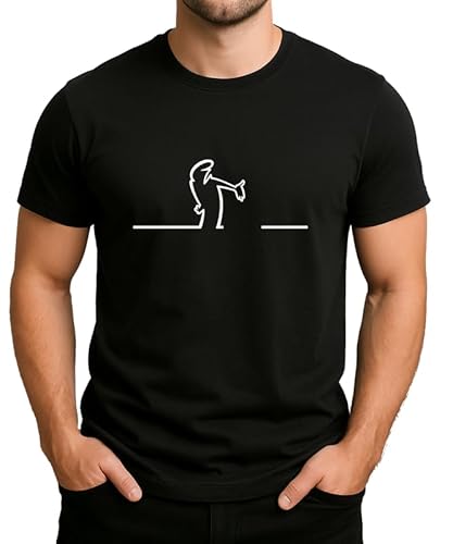 Balum La Linea T-shirt en coton de qualité supérieure, design streetwear, design moderne, coupe décontractée, mode basique 9, XL