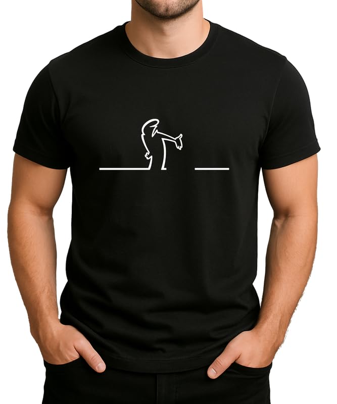 Balum La Linea Lui - T-shirt pour homme et femme en coton premium, design tendance, Medium