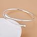 Vitaltyextracts Silver Plated Bracelet Shining Bangle Bracelets (Silver)