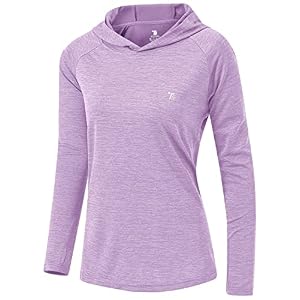 TBMPOY Womens UPF 50+ Sun Protection Hoodie Shirt Long Sleeve Fishing Hiking Outdoor UV Shirt Lightweight
