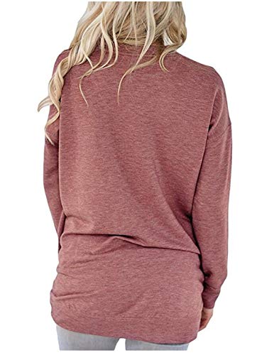 ONLYSHE Womens Crewneck Sweatshirt Casual Loose Fitting Tops Long Sleeve T Shirt