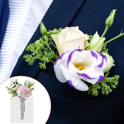 CANIPHA 20pcs Pocket Plastic Boutonnière de Poche Pochette Plastique, Porte-Boutonnière de Poche, Porte-Boutonnière Pochette Aucune épingle Revers Pas Besoin d'épingles – vue 5