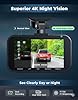 Micmetago Dashcam 4K sans Fil avec Batterie, Dashcam Auto Avant & Arrière, Parküberwachung 24h, Vision Nocturne, Caméra Voiture Trend pour Vidéos Virales et Protection Quotidienne