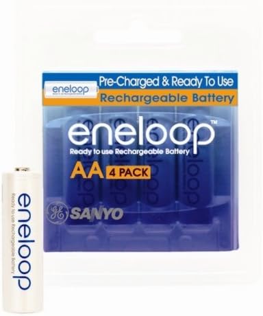 Sanyo Eneloop AA NiMH Pre-Charged Rechargeable Batteries - 4 Pack (Discontinued by Manufacturer)