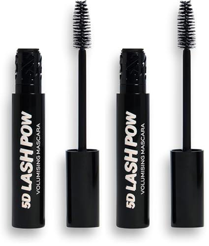 Revolution Beauty 5D Lash Pow Mascara - Black Volumizing Dual Pack