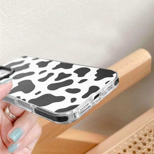 Coque pour iPhone 16 Plus en silicone transparent imprimé vache antichoc