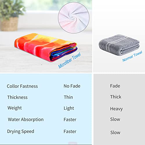 Livilan Oversized Tie Dye Beach Towel Clearance Blanket, Quick Dry And Sand Free Towel For Adults, 30”X60”Large And Lightweight Cool Travel Bath Pool Swimming Towel, Ideal Rainbow Gifts For Family #TOP6