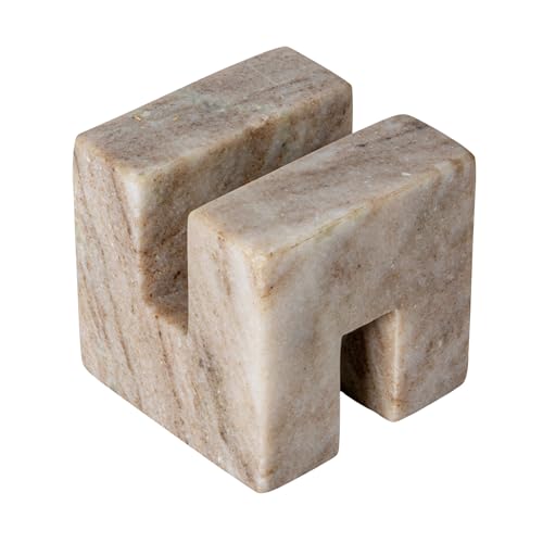 Soporte de mármol para libros de cocina, atril contemporáneo de encimera beige