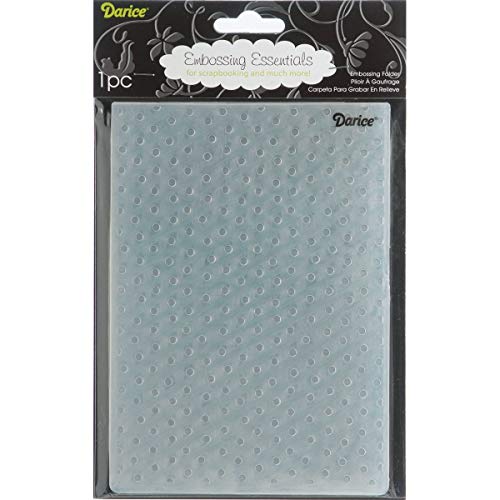 Darice 1217-67 Embossing Folder, 5 by 7-Inch, Dot Background Design