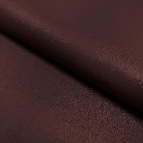 Tissu imitation similicuir uni Bordeaux Nevada coupon 1m pour loisirs créatifs